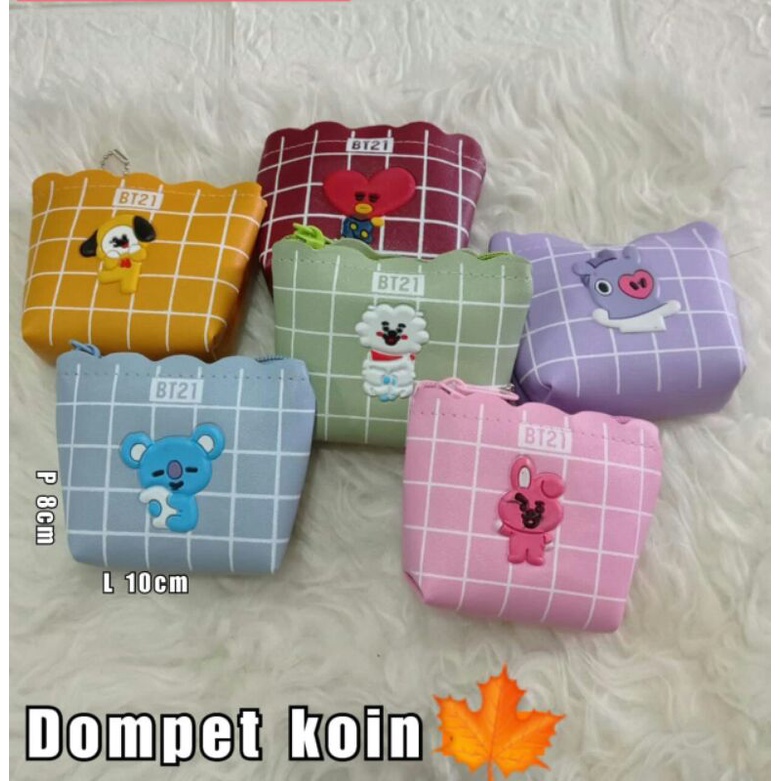 Dompet Koin Motif BT21/Pouch Mini Karakter