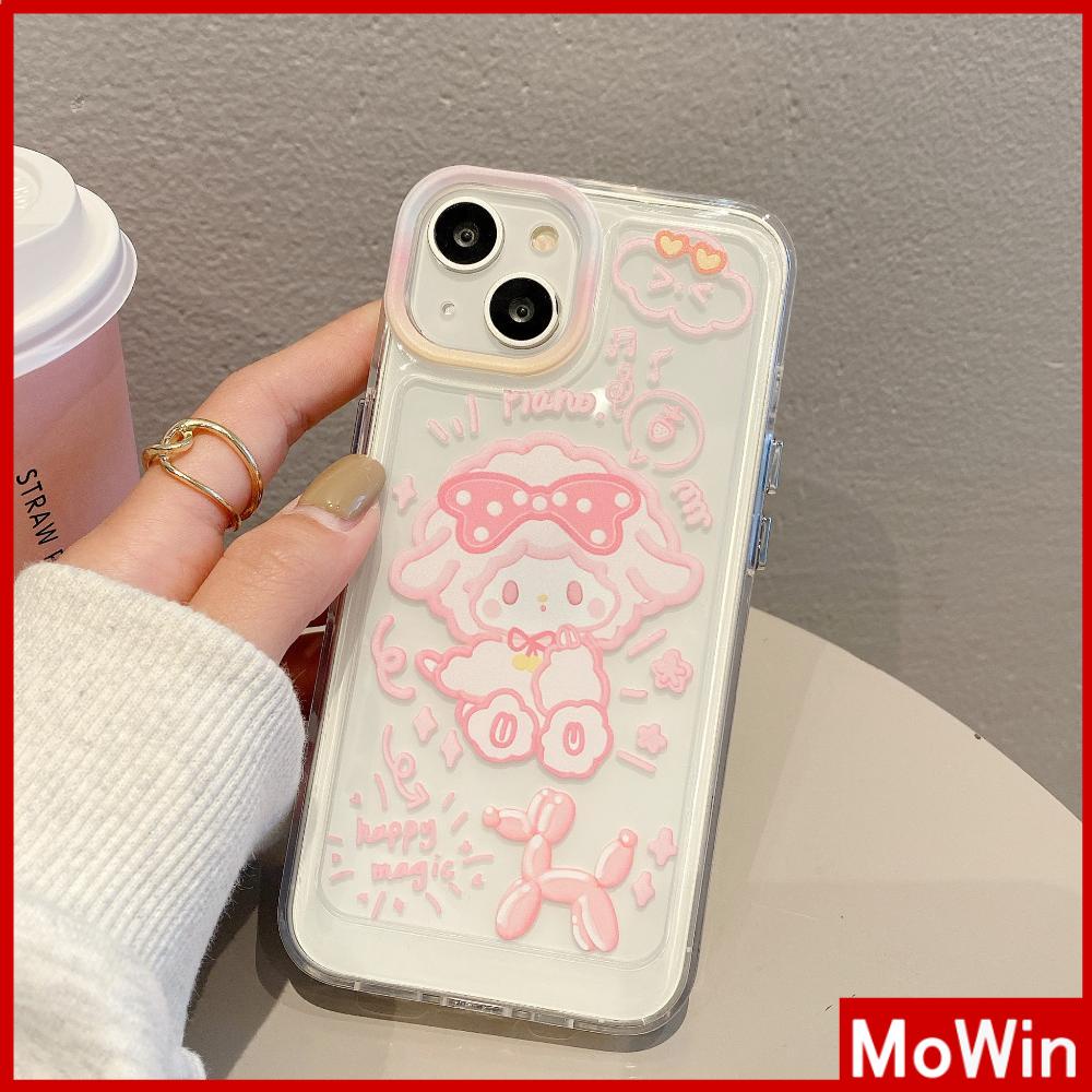 For iPhone 14 Pro Max iPhone Case Thickened TPU Soft Case Clear Case Shockproof Plating Button Cute Cartoon Compatible For iPhone 13 Pro Max 12 Pro Max 11 Pro Max 7plus XR xs max