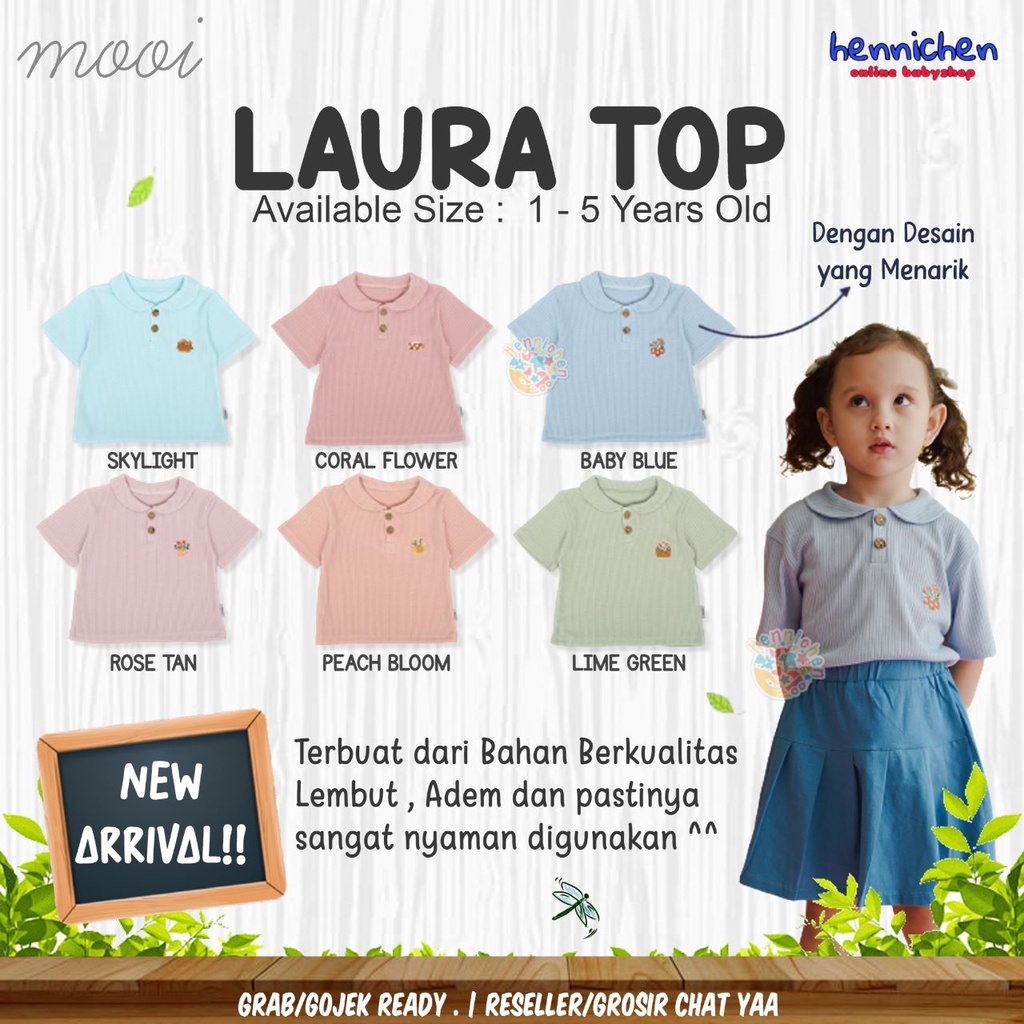 PROMO 7.7 PROMO BAJU LEBARAN MURAH MOOI LAURA RIB TOP ATASAN BAJU ANAK MACARON SERIES FASHION ANAK PEREMPUAN 1 - 5 TAHUN