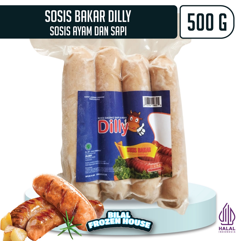 

Dilly Sosis Bakar 500gr Isi 8pcs