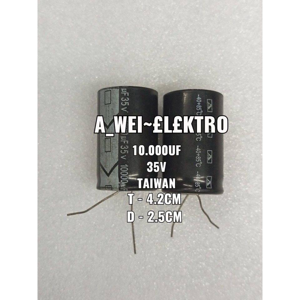 ELCO ECO EKO CAPASITOR KAPASITOR 10.000UF/35V 10000UF/35V 10000/35V 10