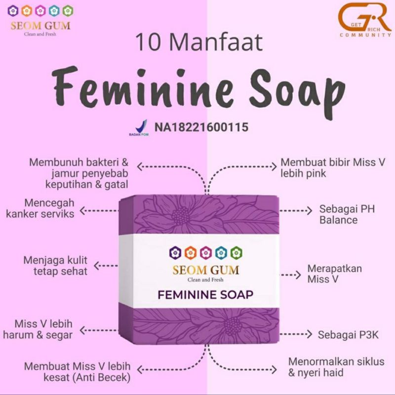 SEOM GUM GLOWING SOAP / SABUN SEOM GUM GLOWING MULTIFUNGSI ORI BPOM HALAL
