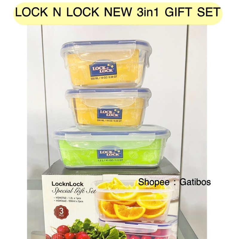 (DISKON GEDE) Lock n Lock Gift Set 3in1 Hampers