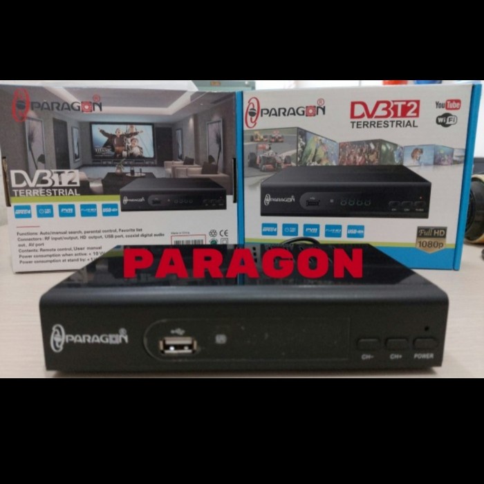 SET TOP BOX DVB T2 PARAGON DIGITAL TV ANTENNA RECEIVER