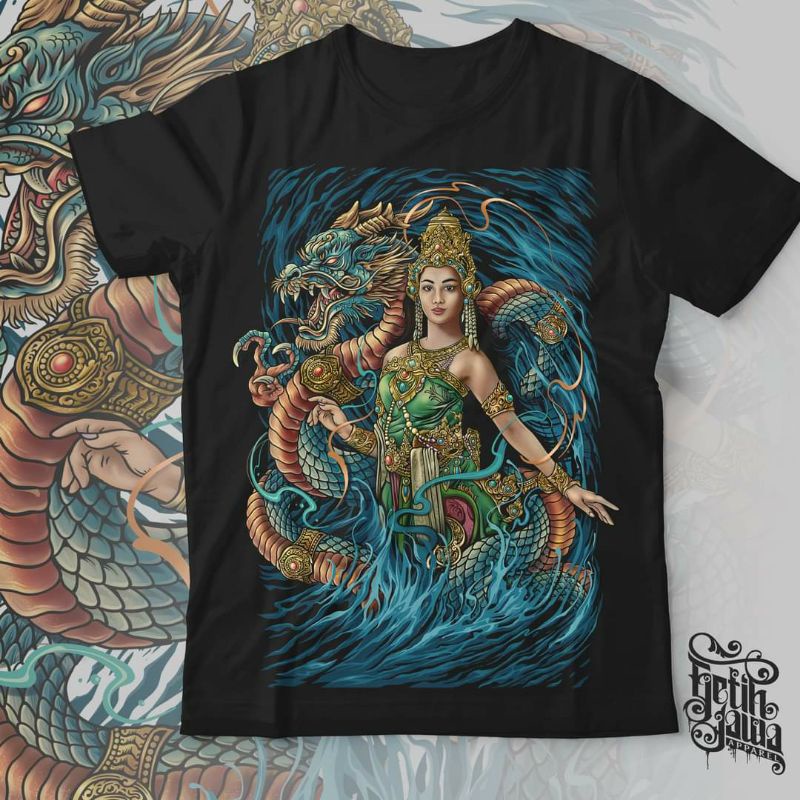 T-shirt/Kaos Culture/culturehero/kaos Baruna Nyi Roro Kidul Nawangwulan