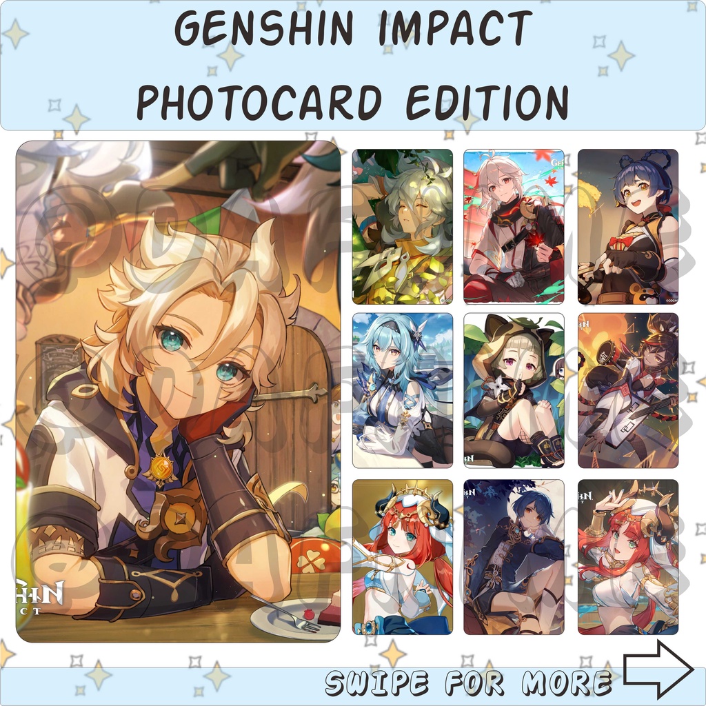 GENSHIN IMPACT EDITION PHOTOCARD ANIME