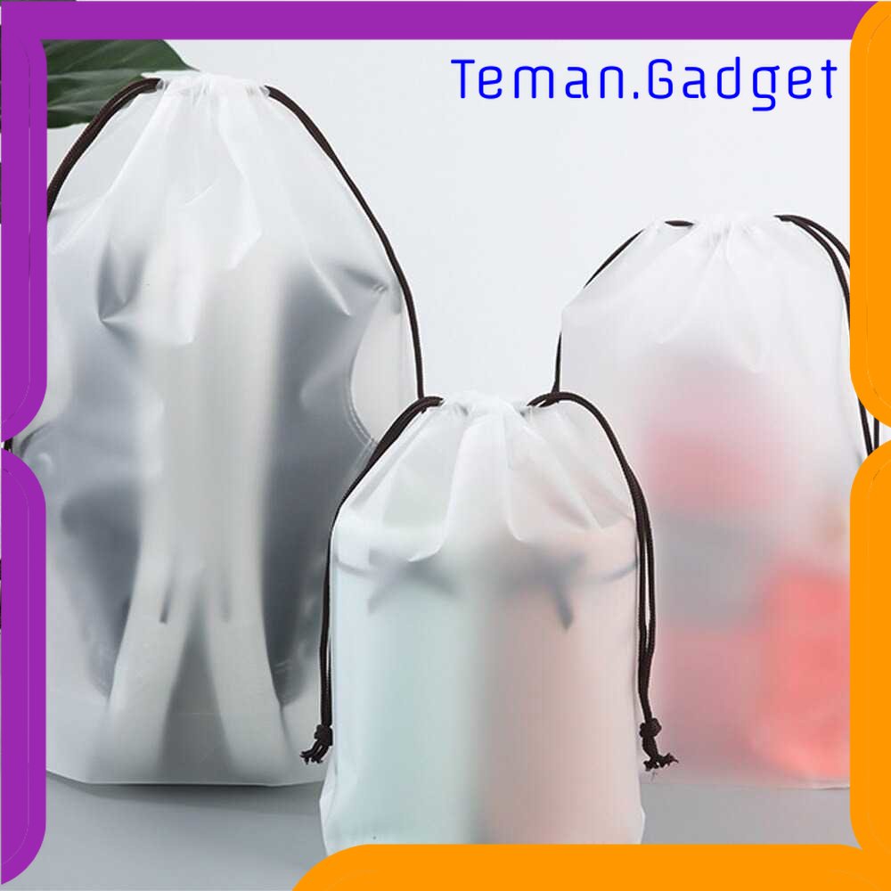 TG-TRV Kantong Pouch Plastik Serut Organizer Drawstring Bag Size XL 30x35cm - VB-71