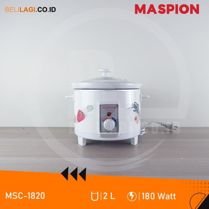 Slow Cooker Maspion Slow Cooker Msc-1820 / Msc 1820