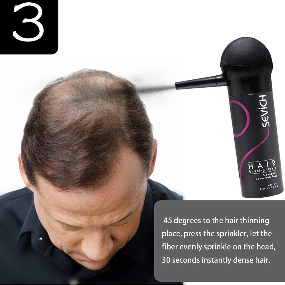 SEVICH Hair Fibers Hair Loss Building Fibers 25Gram - Penebal Rambut Botak 100% Perawatan Rambut pria/wanita