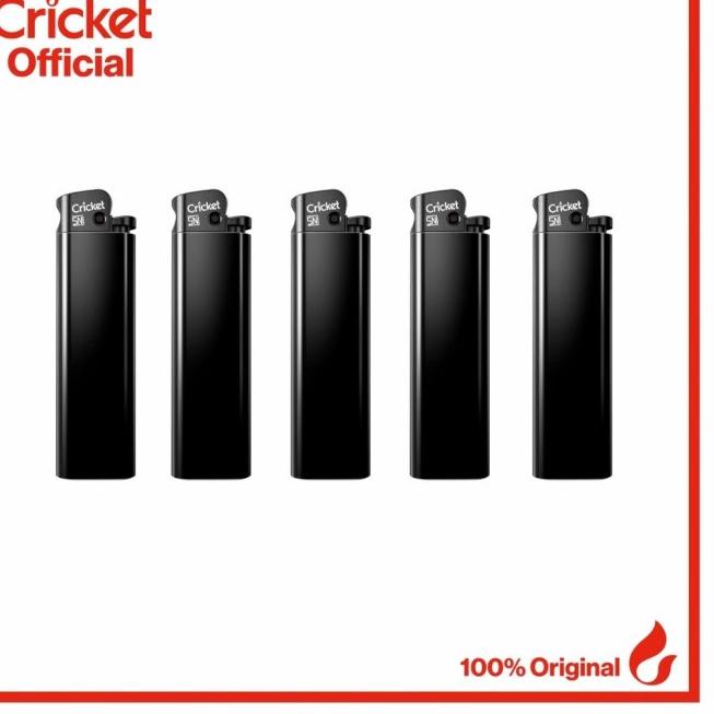 Korek Api Cricket Seri Polos Hitam - 50 Buah