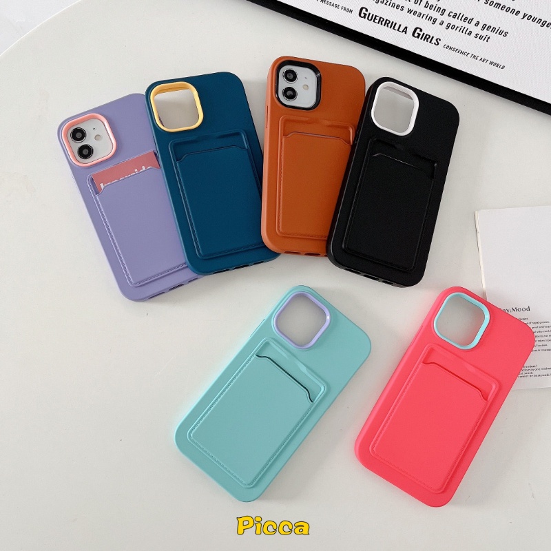 3in1 Soft Case Silikon Warna Permen Macaron Cover IPhone 6 6S 7 8 Plus 11 12 13 14 Pro MAX XR X XS MAX SE 2020