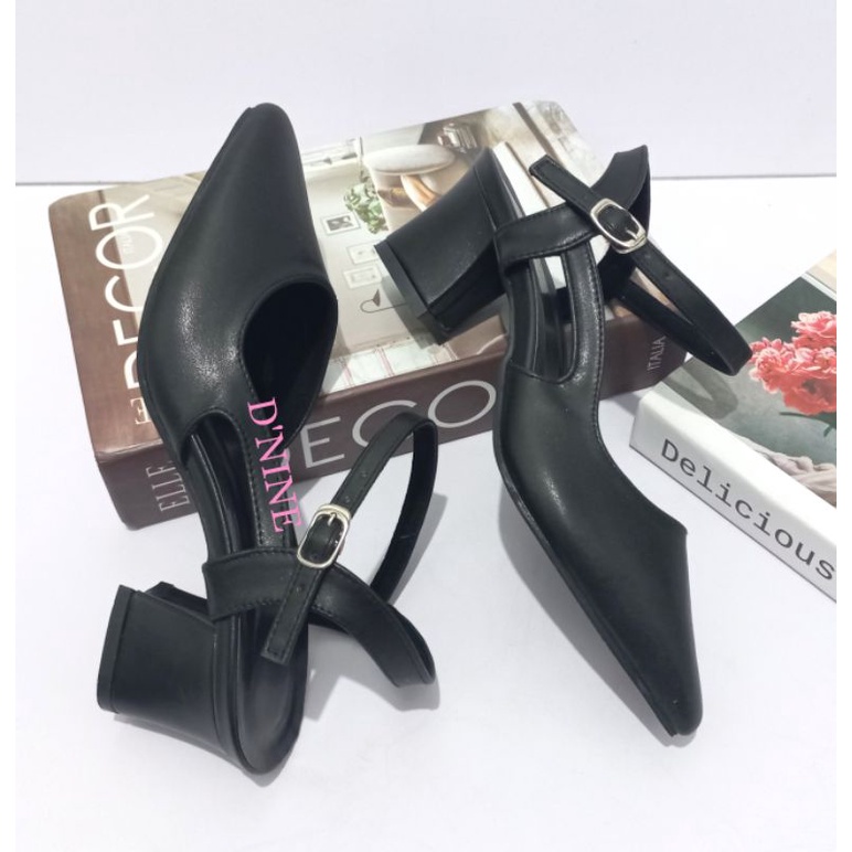 DILLA HD 08 Sepatu Wanita sepatu hak mules 5cm