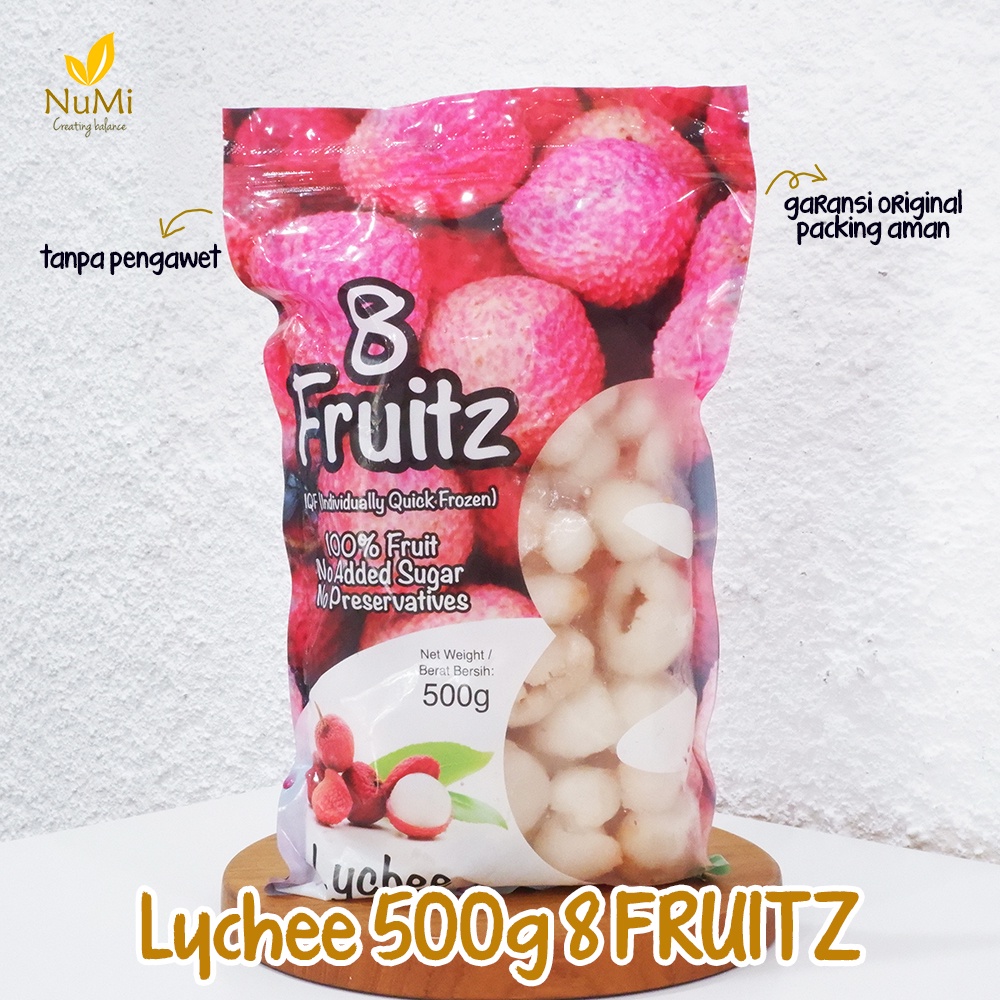 

500G IQF LYCHEE Frozen Buah Leci Beku - 8 FRUITZ