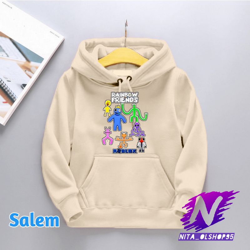 jaket hoodie anak rainbow friends roblox game