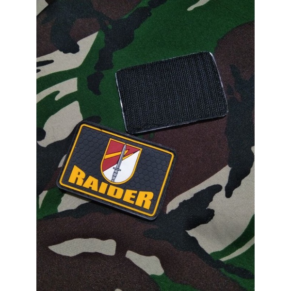 patch RUBBER LOGO raider /patch RUBBER karet Velcro aksesoris topi perekat topi