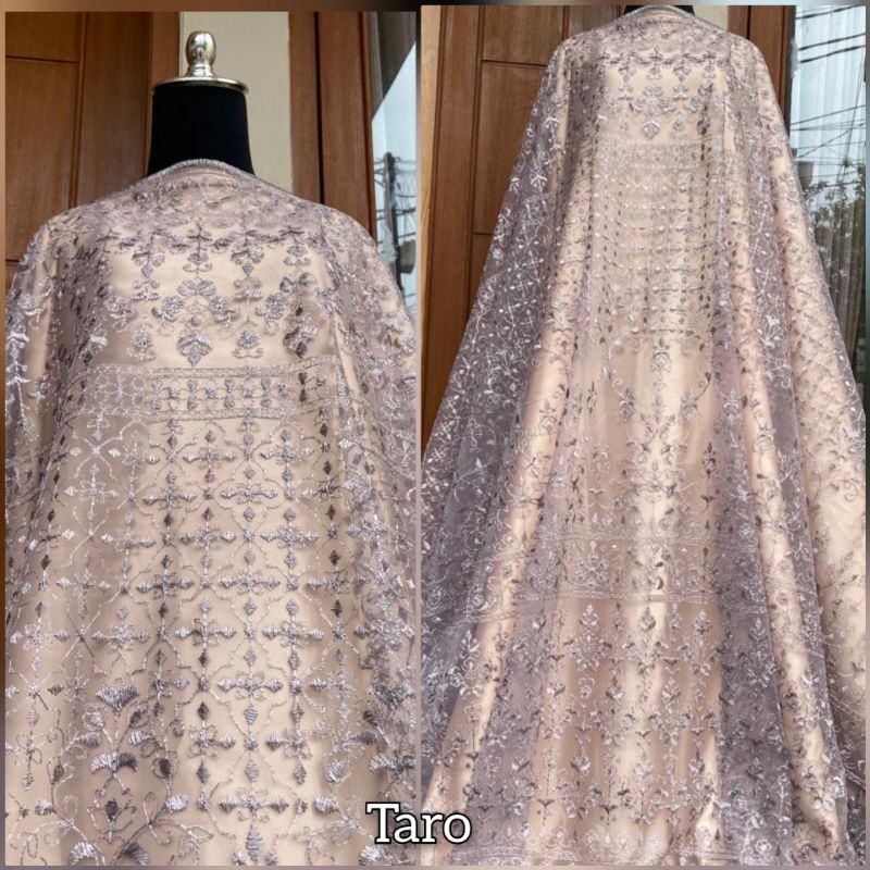 Kain tile spider, tulle spider. bahan kebaya (harga persetengah meter)