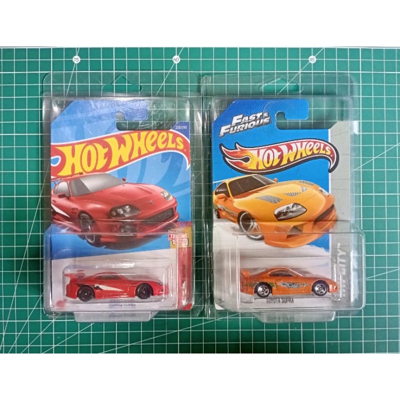 PROMO SALE 2 PCS HOTWHEELS TOYOTA SUPRA MERAH 2022 + TOYOTA SUPRA ORANGE FAST FURIOUS/ BRIAN/ PAUL W