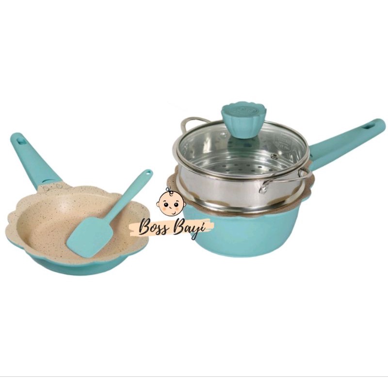 BABY SAFE - Cookware Set Non Electric CW001/ Peralatan Memasak Premium untuk MPASI