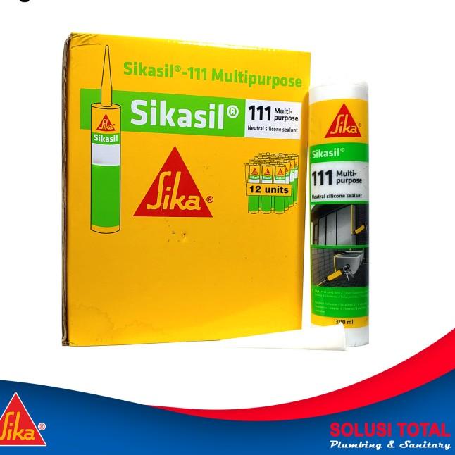 

SikaSil 111 Multipurpose White Putih Silicone Sealant Silen 300ml