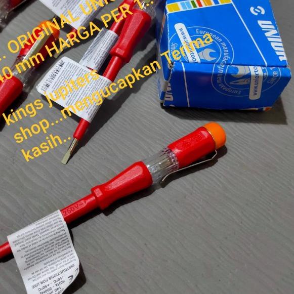 ORI UNIOR TESPEN TES PEN 140MM OBENG tes LISTRIK 140MM 140 MM UNIOR - UNIOR 140M 250V