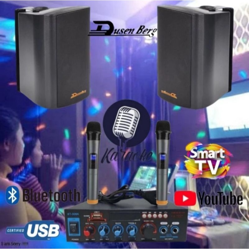 karoke set mini dusenberg astek x1, 2 mic wireless karoke YouTube