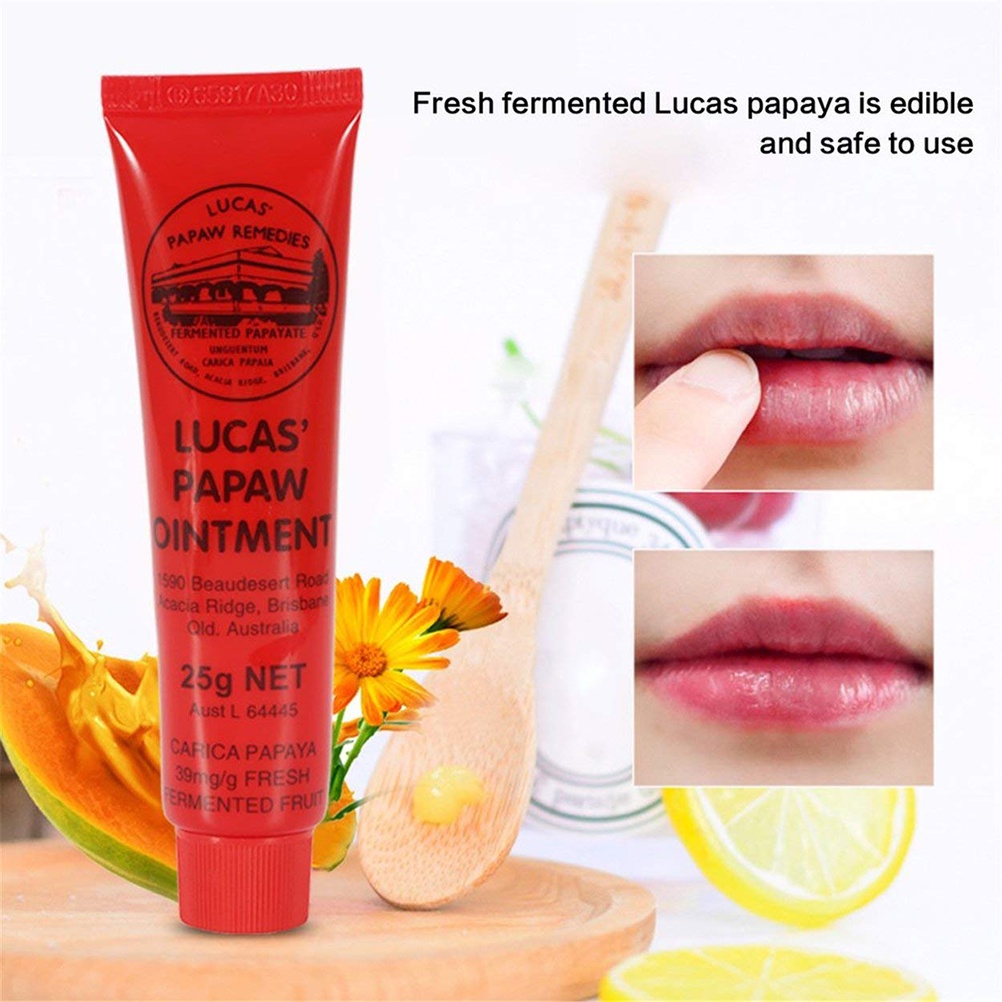 【CAN COD】lucos papaw ointment 25g Multifunctional Lip Protector Krim Ruam Popok Krim Ruam Kulit Pepaya Krim Universal