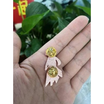 Genshin Impact Cute Character Hard Enamel Pin - Rose Gold part II - bennet