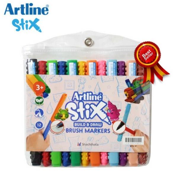 

Artline Stix Brush Marker Set 12