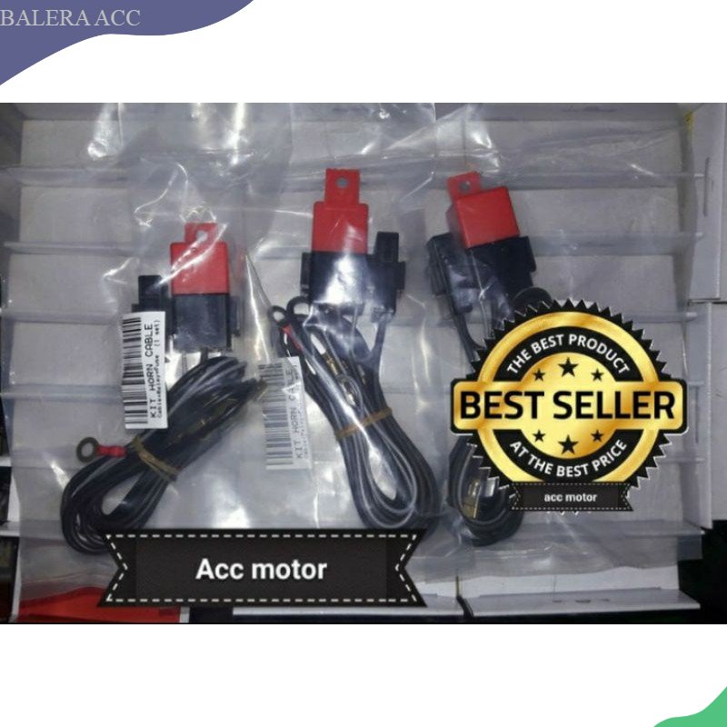 Relay set Denso klakson lampu motor dan mobil
