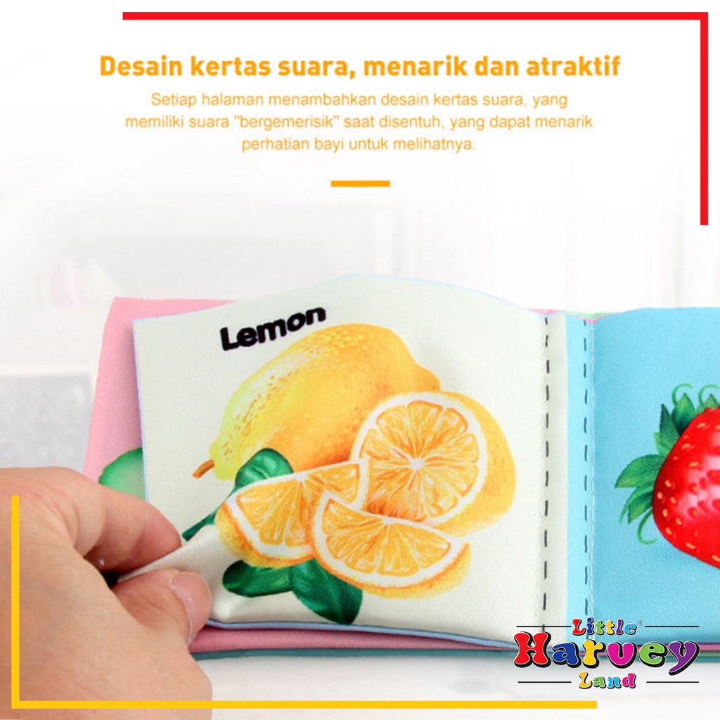BUKU BANTAL MAINAN EDUKASI ANAK Buku Kain Bayi Karakter Anak Balita Belajar Cerita Gambar Edukatif Cloth Education Soft Book