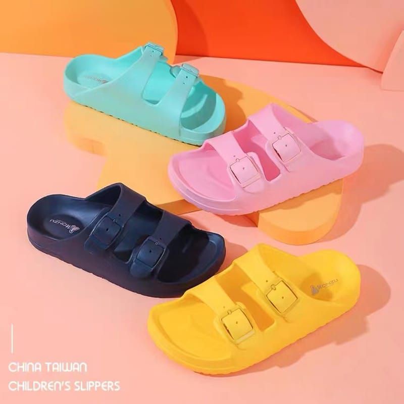Sandal Selop Anak Strap Jelly New Era / Sendal Karet Elastis Warna Warni Cewek / Sandal Flip Flop Pe