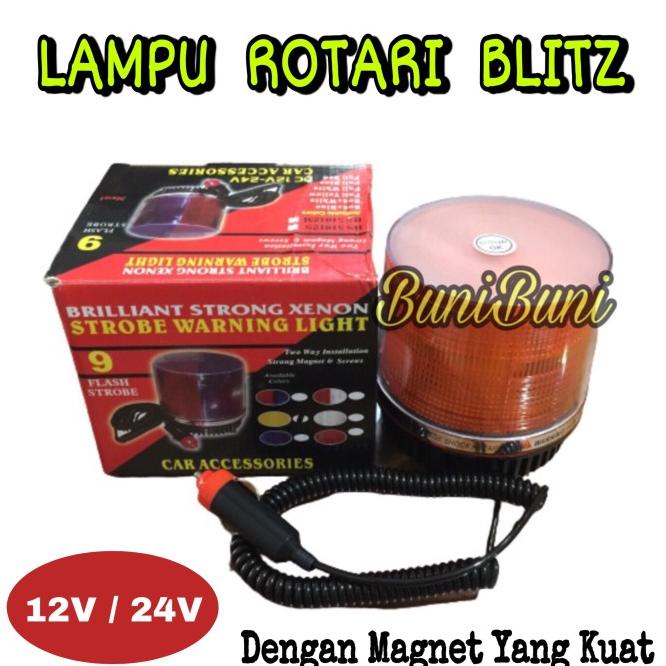 Lampu Rotary / Rotator Led Blitz Untuk Mobil 12 Volt & Truk 24 Volt