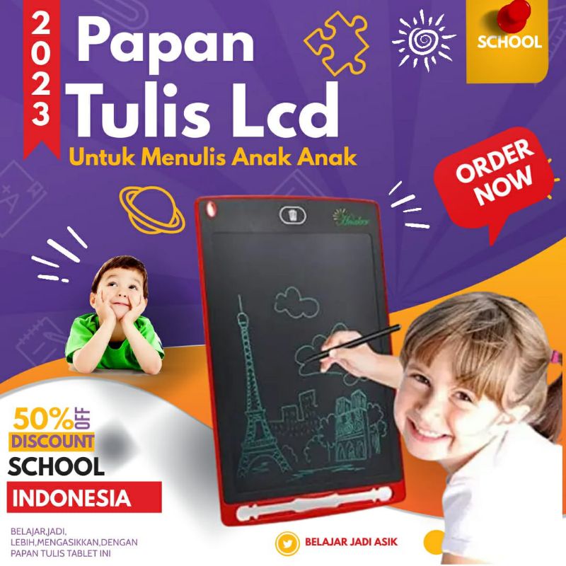 

LCD Writing Papan Tulis Tablet Buat Anak Bisa Hapus