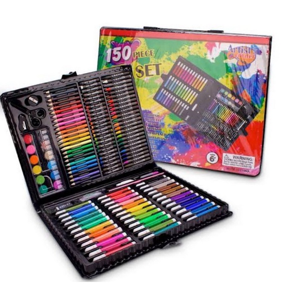 BB7 - Alat Tulis Set Crayon Set 150Pcs Pensil Warna Alat Lukis Oil Pastel Crayon Set