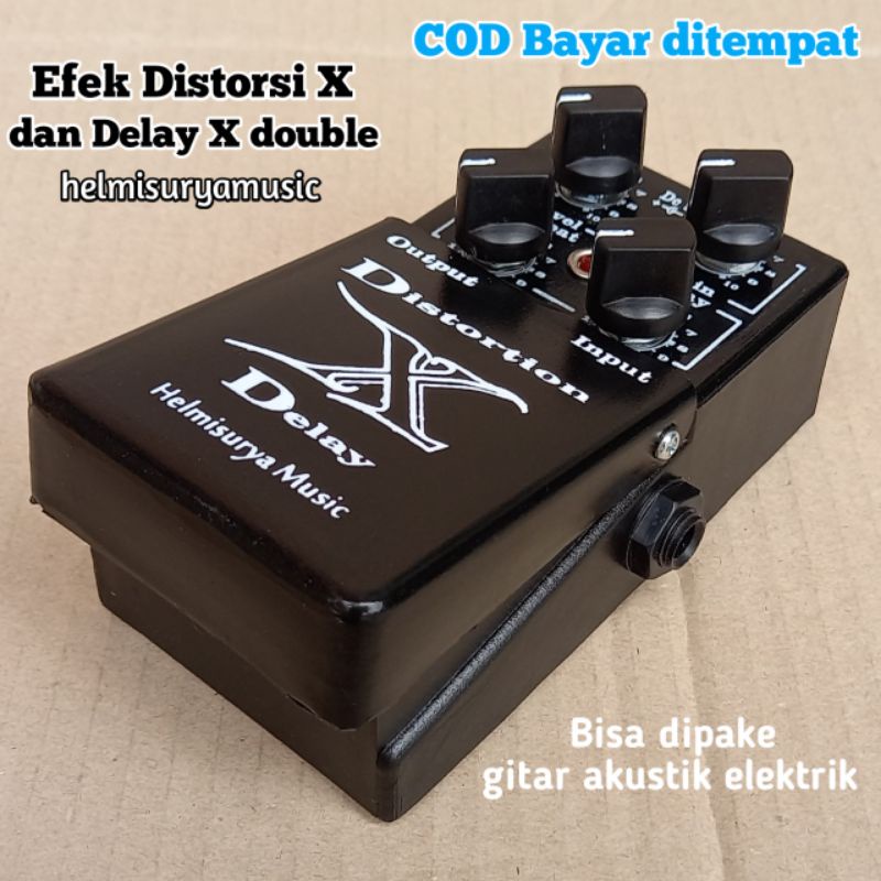 Efek distorsi delay X double dan Adaptor