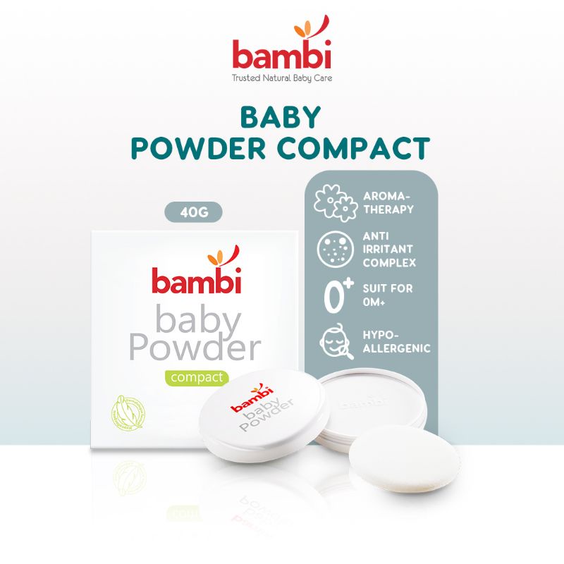 BAMBI Bedak Padat Bayi - Baby Powder Compact