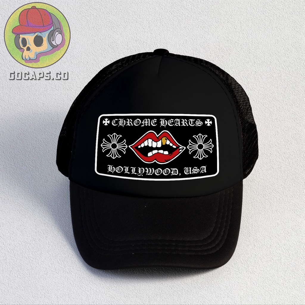 Chrome | Trucker | Trucker hat | Topi Cowo | Topi | Brand | Gocaps