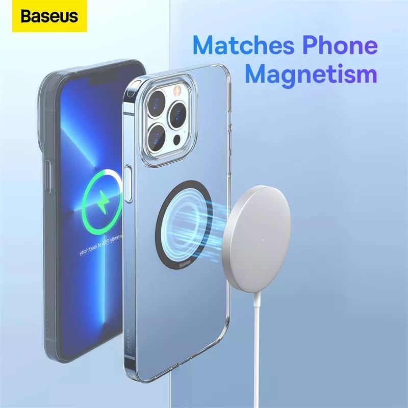 BASEUS Ring Magnetic For MagSafe Charging / Ring Plate Magsafe isi 2Pcs