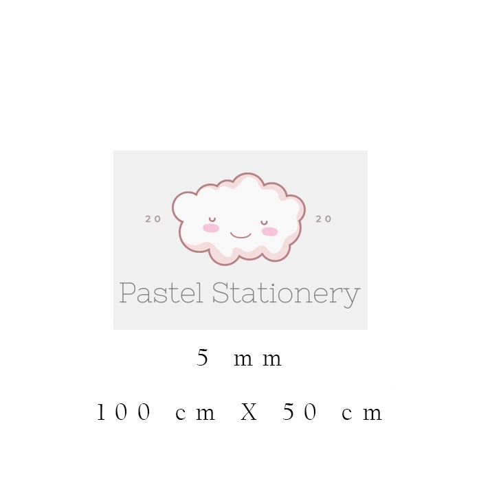 Polyfoam Lembaran 100x50 Tebal 5mm - Poly Poli Foam Depron Busa 5 mm Khusus Gosend Instan