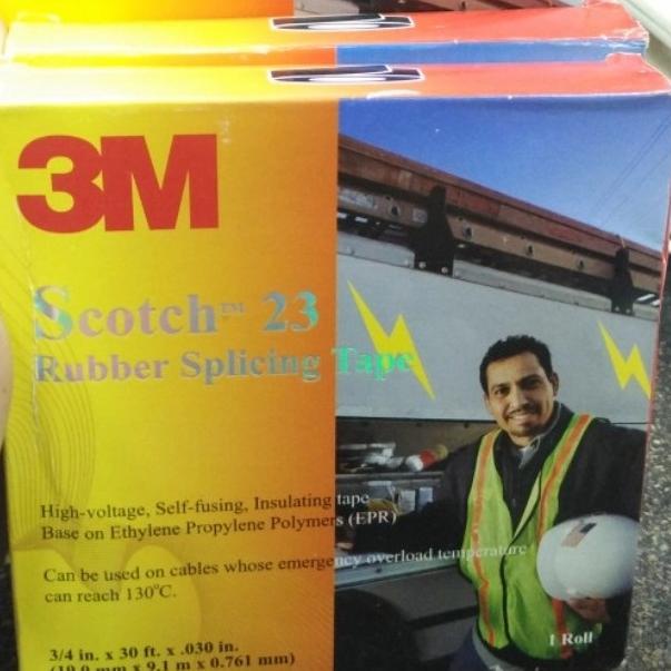 Isolasi 3M Scoth 23+ Isolasi Rubber Tape scoth 23 3M