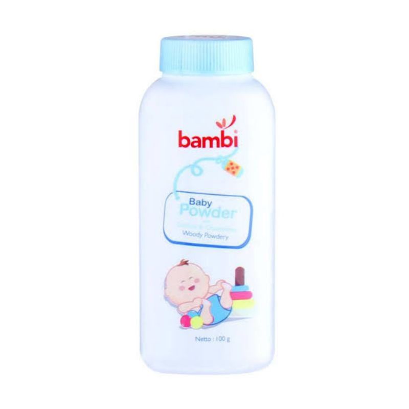 Bambi Baby Woody Powder 100gr / Bedak Bayi / Bedak