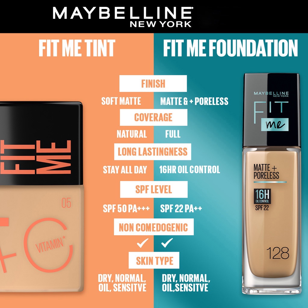 MAYBELLINE Fit Me Fresh Tint Spf 50 + Vitamin C 30mL