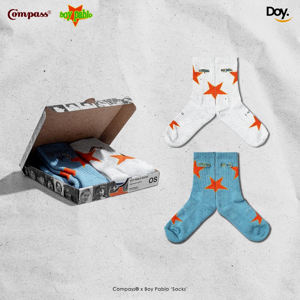 Sepatu Compass x Boy Pablo - Kaos Kaki