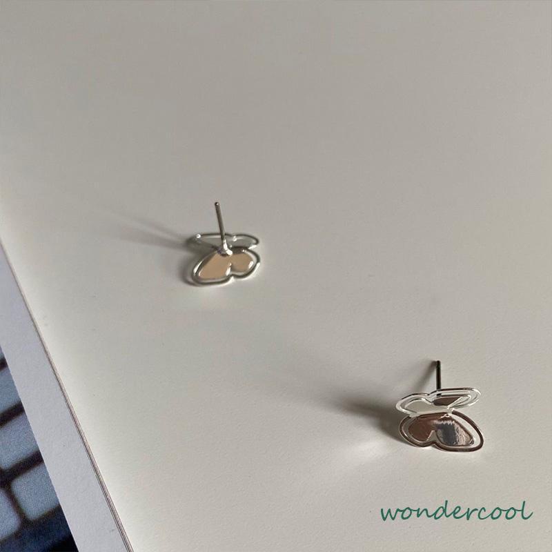 Anting Kupu Korea Untuk Wanita kecil berongga Butterfly Earrings Stud Tusuk Kupu-Won