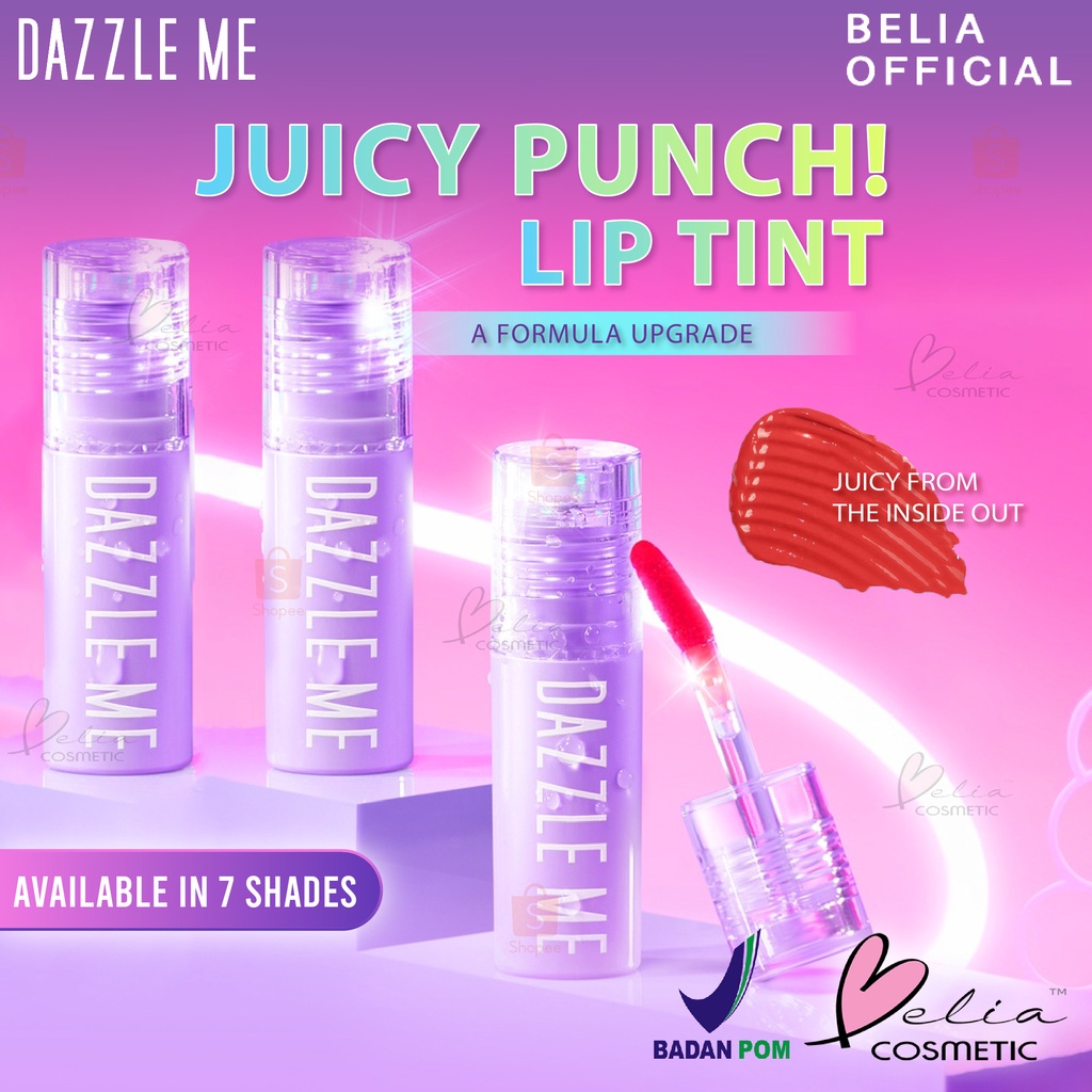 ❤ BELIA ❤ DAZZLE ME Juicy Punch! Lip Tint | Next Era 7 Colors Super Stay Liptint Nourish Lipstik | Lip Tint Glossy | BPOM