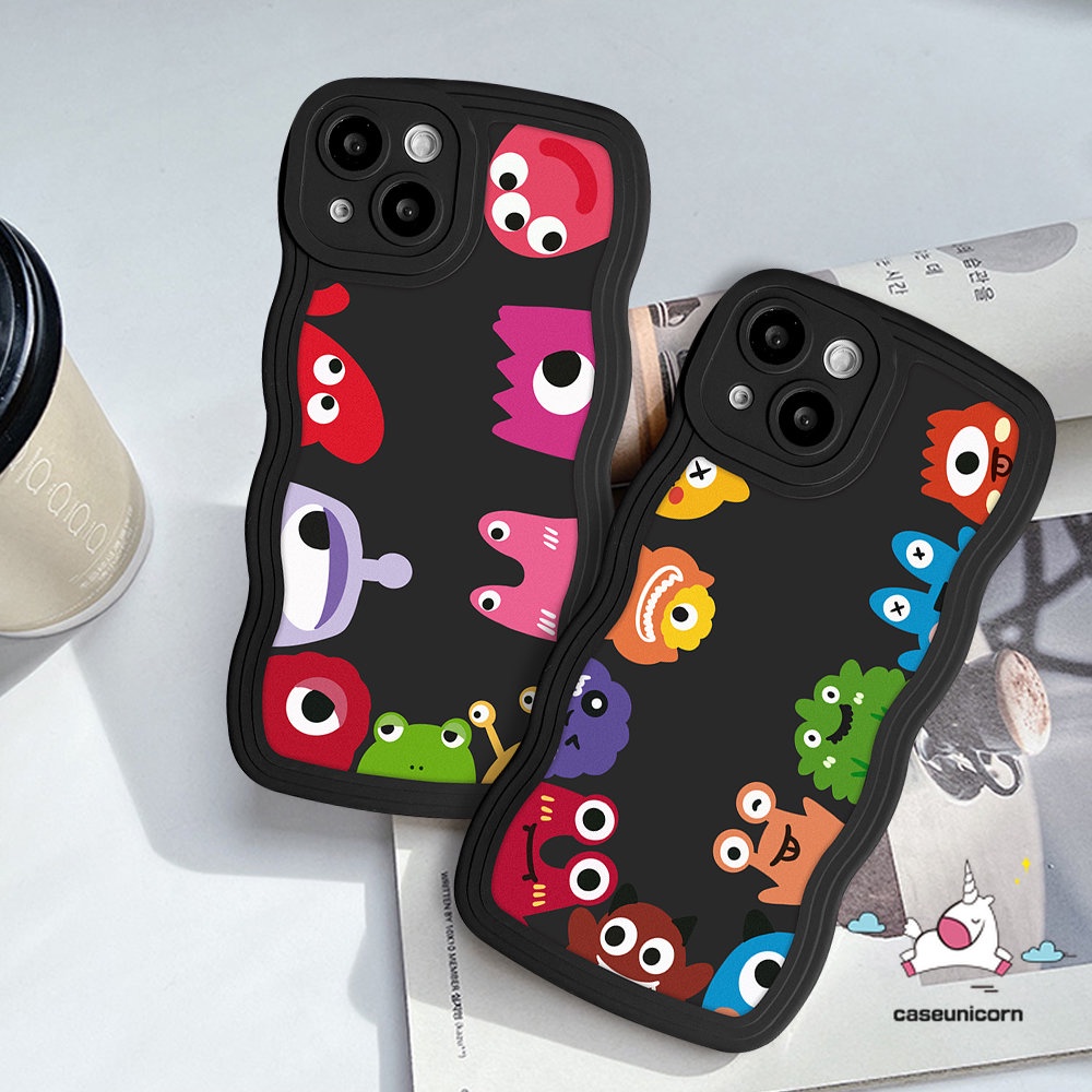 Soft Case Desain Kartun Monster Kecil Lucu Untuk iPhone 6 6s 7 8 Plus 11 14 12 13 Pro Max XR 14 Plus X XS Max SE 2020