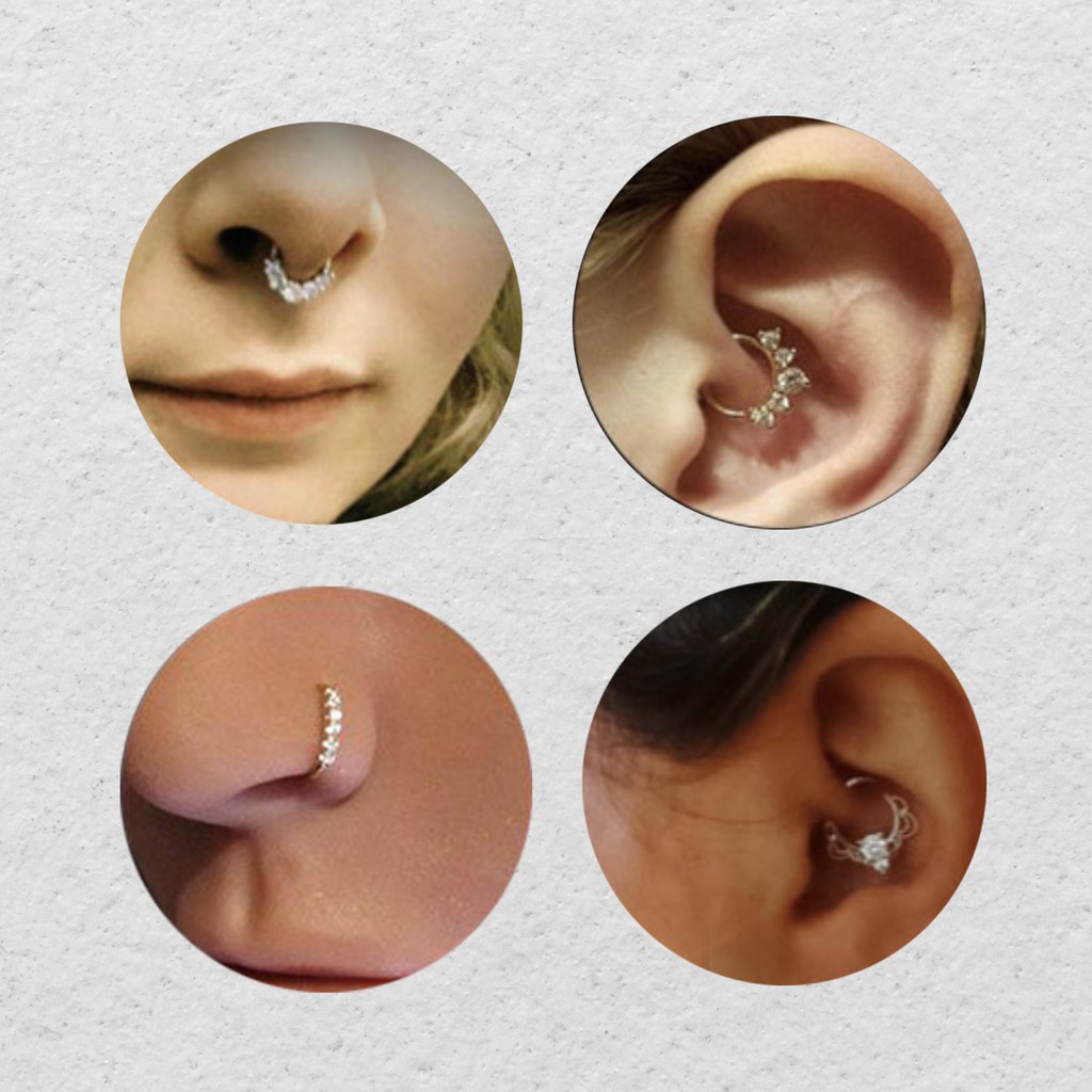 (1601 / 1602) (HARGA 1 BIJI) NOSE PIERCING / ANTING TINDIK HIDUNG