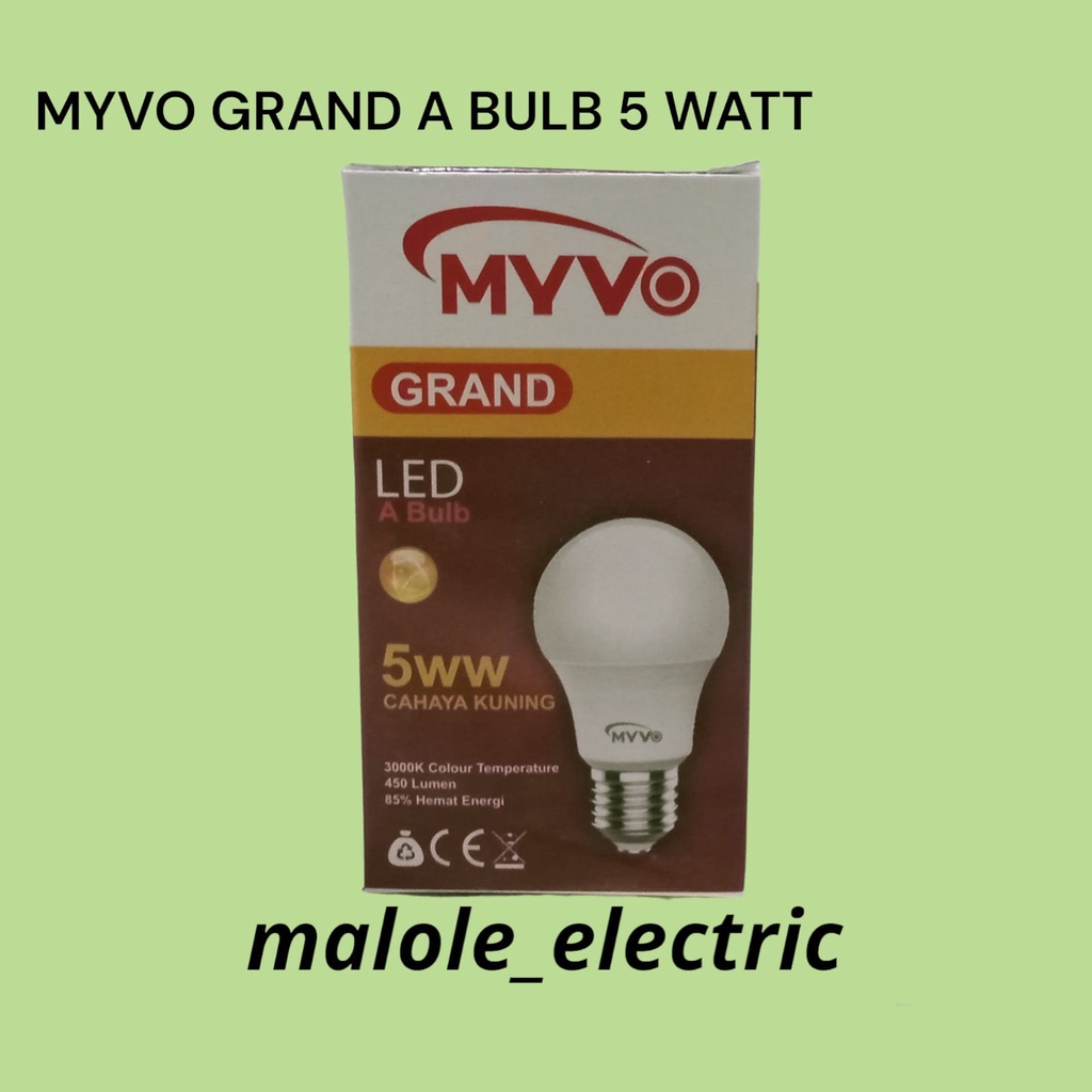 Lampu Led MYVO Grand A Bulb 5 Watt