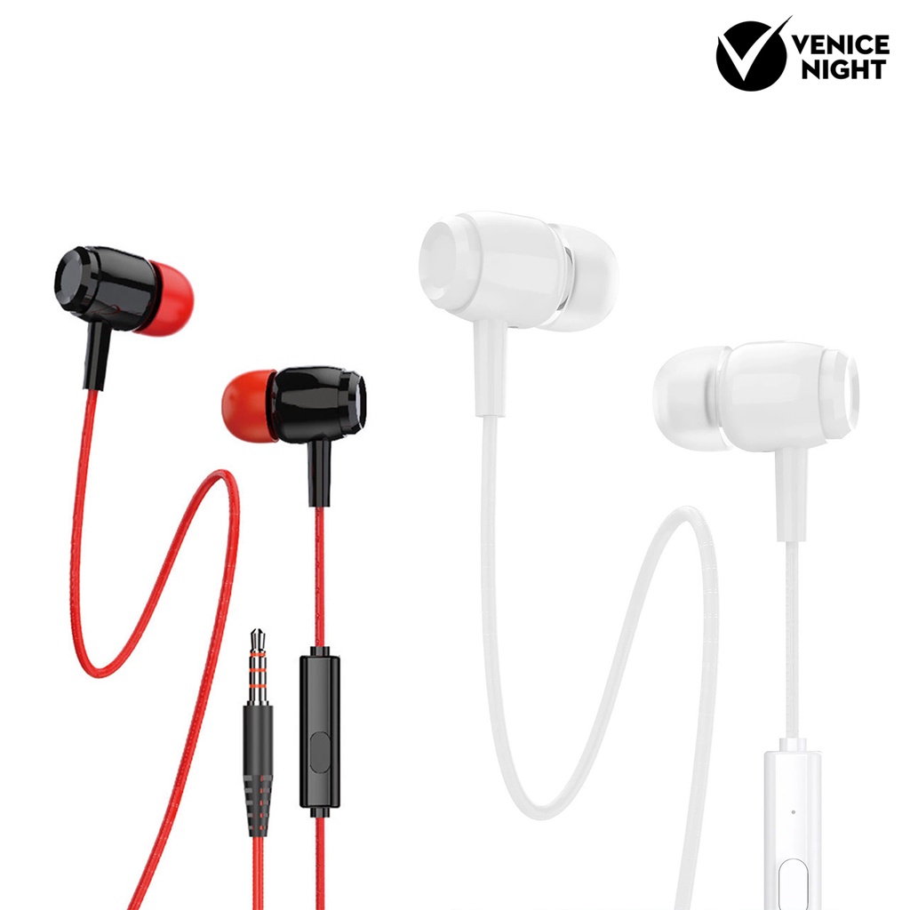 (VNEP) (Berkabel) X10A Earphone High Fidelity HD-kompatibel Panggilan Universal 3.5mm In-Ear Ponsel Earbud dengan MIC untuk Android