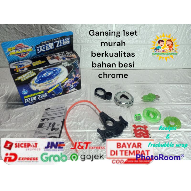 Mainan Import Anak Gansing Besi / Gasing Besi Bayblade Kotak 2002-6